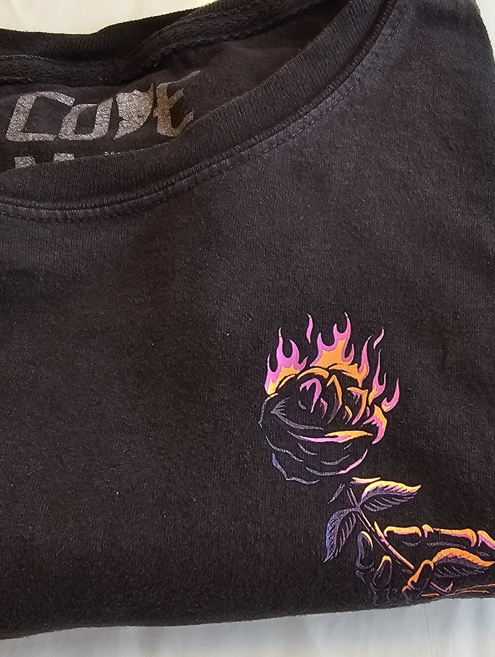 🔥 Cove Surf Co. “Date Night” Burning Rose Graphic Tee